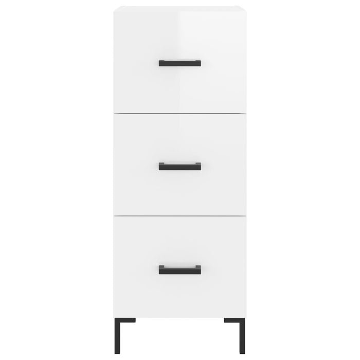 Dulap înalt, alb extralucios, 34,5x34x180 cm, lemn prelucrat WALTI