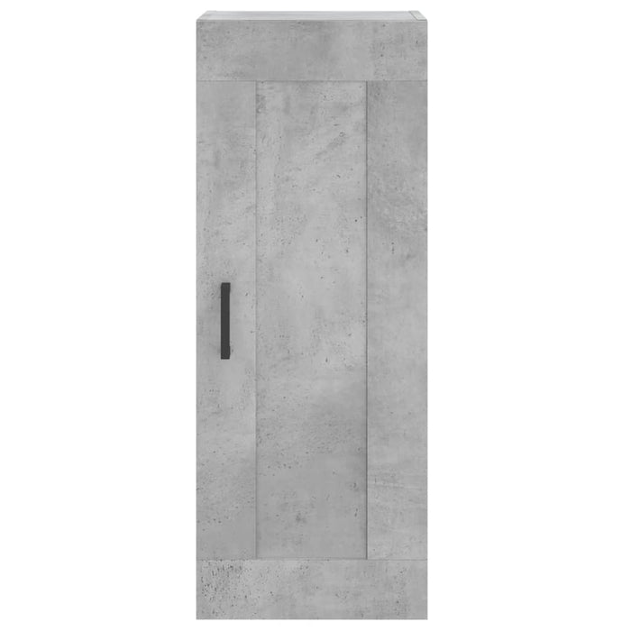 Dulap înalt, gri beton, 34,5x34x180 cm, lemn prelucrat WALTI