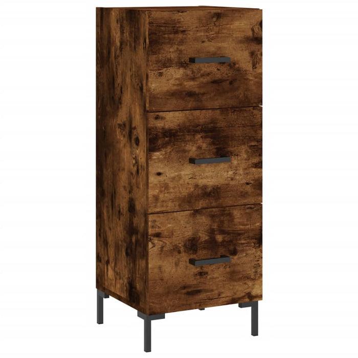 Dulap înalt, stejar fumuriu, 34,5x34x180 cm, lemn prelucrat WALTI