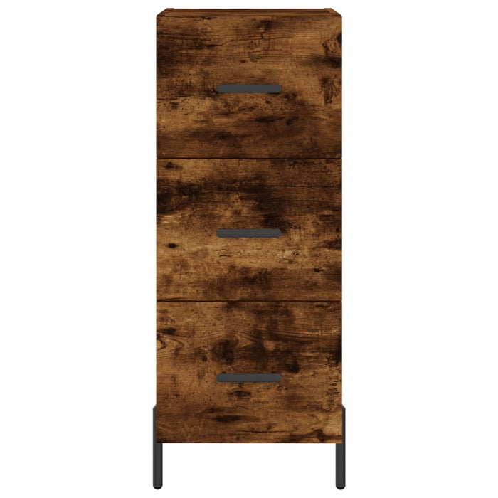 Dulap înalt, stejar fumuriu, 34,5x34x180 cm, lemn prelucrat WALTI
