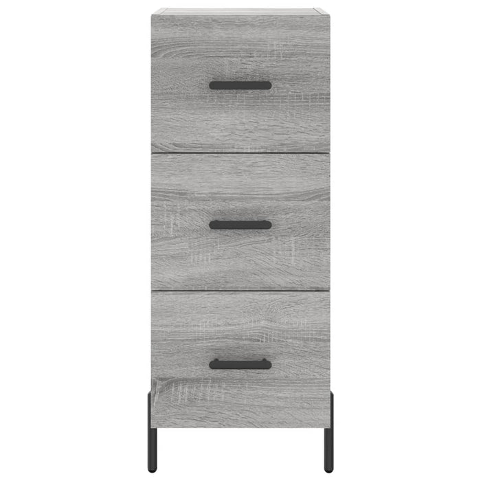 Dulap înalt, gri sonoma, 34,5x34x180 cm, lemn prelucrat - WALTI WALTI