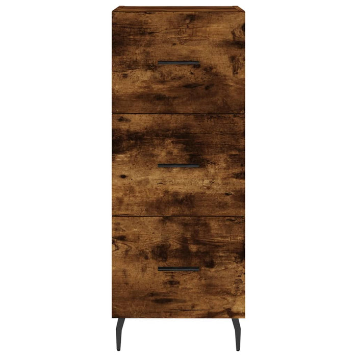 Dulap înalt, stejar fumuriu, 34,5x34x180 cm, lemn prelucrat - WALTI WALTI