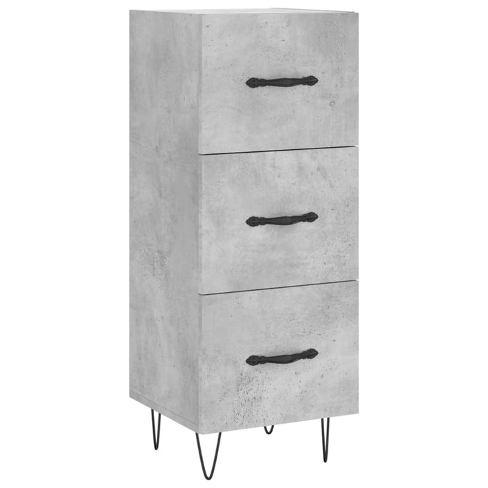 Dulap înalt, gri beton, 34,5x34x180 cm, lemn prelucrat WALTI