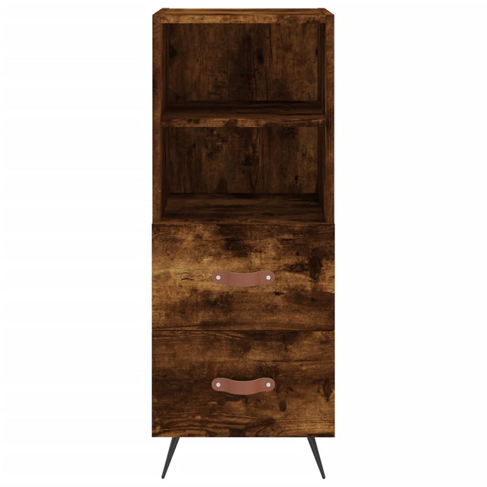 Dulap înalt, stejar fumuriu, 34,5x34x180 cm, lemn prelucrat WALTI