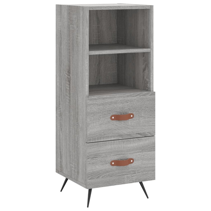 Dulap înalt, gri sonoma, 34,5x34x180 cm, lemn prelucrat - WALTI WALTI