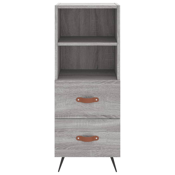Dulap înalt, gri sonoma, 34,5x34x180 cm, lemn prelucrat - WALTI WALTI