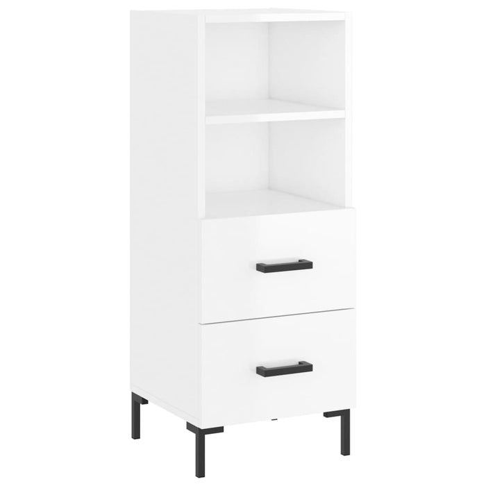 Dulap înalt, alb extralucios, 34,5x34x180 cm, lemn prelucrat WALTI