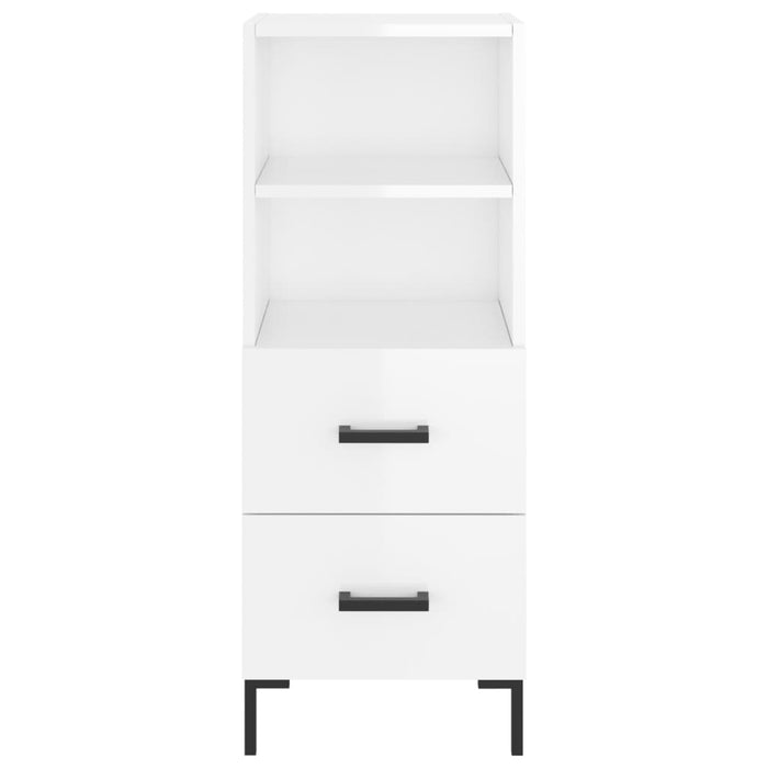 Dulap înalt, alb extralucios, 34,5x34x180 cm, lemn prelucrat WALTI