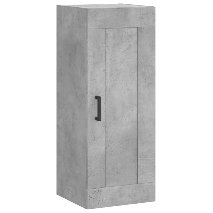 Dulap înalt, gri beton, 34,5x34x180 cm, lemn prelucrat WALTI