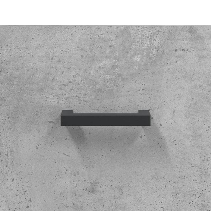 Dulap înalt, gri beton, 34,5x34x180 cm, lemn prelucrat WALTI