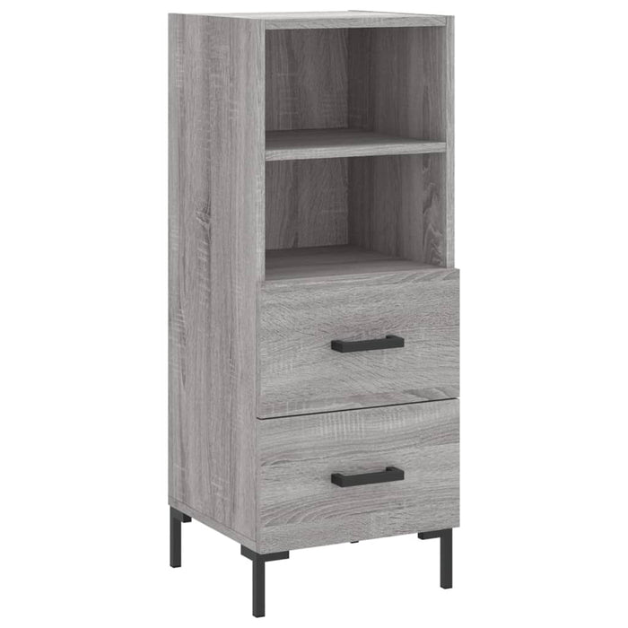 Dulap înalt, gri sonoma, 34,5x34x180 cm, lemn prelucrat WALTI