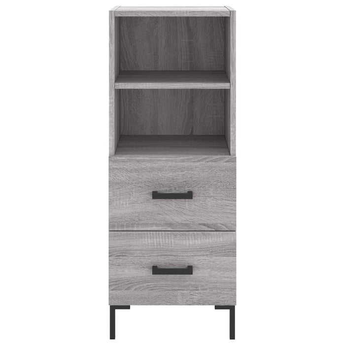 Dulap înalt, gri sonoma, 34,5x34x180 cm, lemn prelucrat WALTI