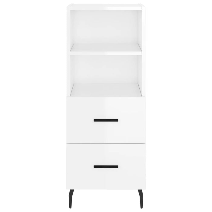 Dulap înalt, alb extralucios, 34,5x34x180 cm, lemn prelucrat WALTI
