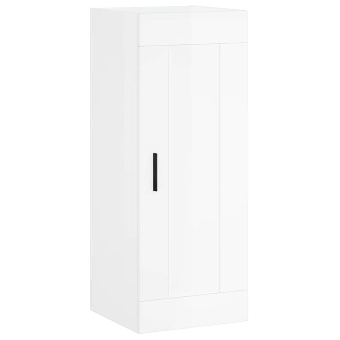 Dulap înalt, alb extralucios, 34,5x34x180 cm, lemn prelucrat WALTI