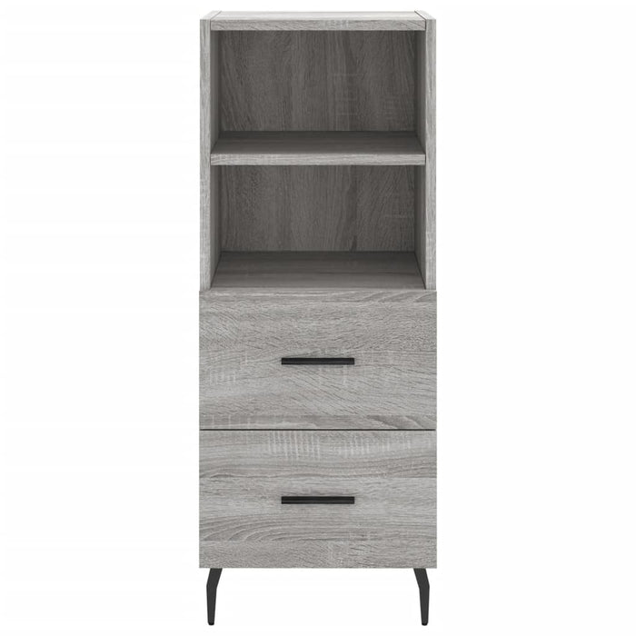 Dulap înalt, gri sonoma, 34,5x34x180 cm, lemn prelucrat WALTI