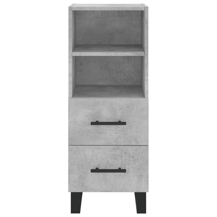 Dulap înalt, gri beton, 34,5x34x180 cm, lemn prelucrat WALTI