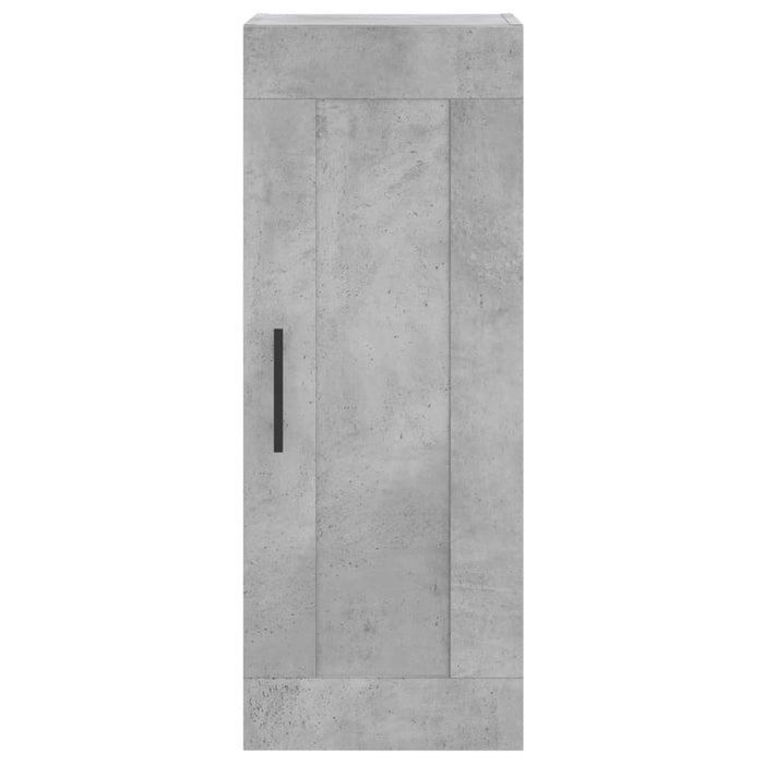 Dulap înalt, gri beton, 34,5x34x180 cm, lemn prelucrat WALTI
