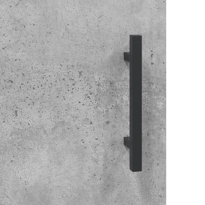 Dulap înalt, gri beton, 34,5x34x180 cm, lemn prelucrat WALTI