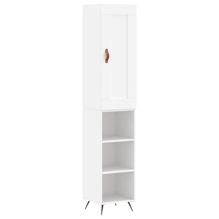Dulap înalt, alb, 34,5x34x180 cm, lemn prelucrat - WALTI WALTI