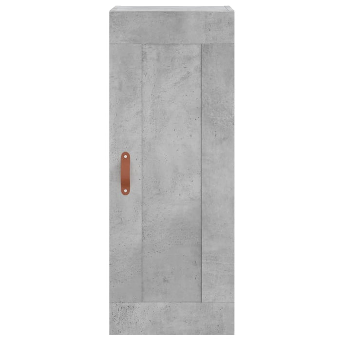 Dulap înalt, gri beton, 34,5x34x180 cm, lemn prelucrat WALTI