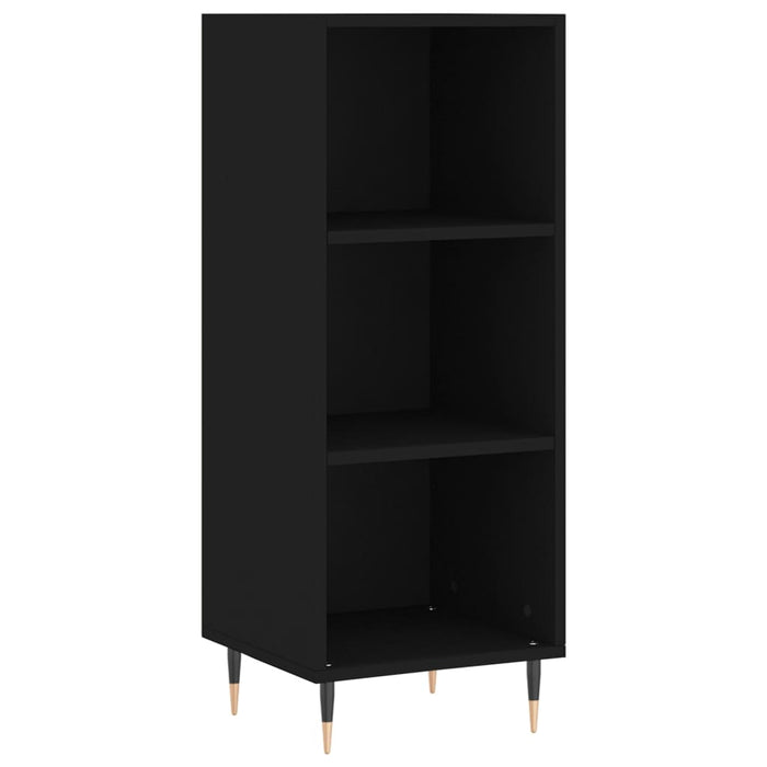Dulap înalt, negru, 34,5x34x180 cm, lemn prelucrat WALTI