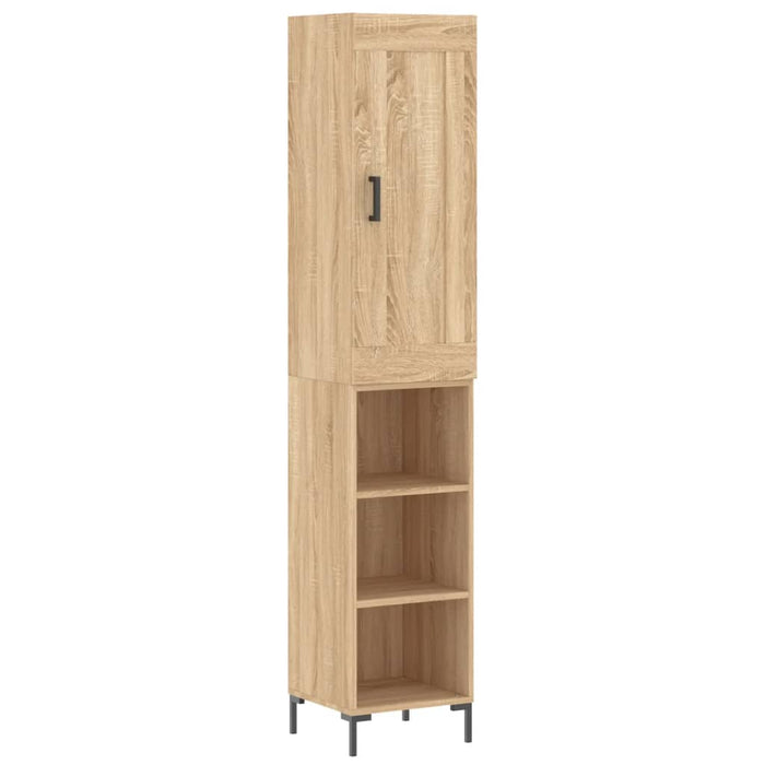 Dulap înalt, stejar sonoma, 34,5x34x180 cm, lemn prelucrat WALTI