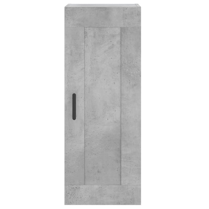 Dulap înalt, gri beton, 34,5x34x180 cm, lemn prelucrat WALTI