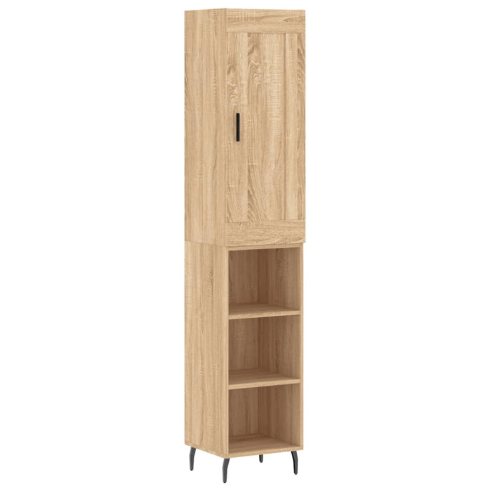 Dulap înalt, stejar sonoma, 34,5x34x180 cm, lemn prelucrat - WALTI WALTI