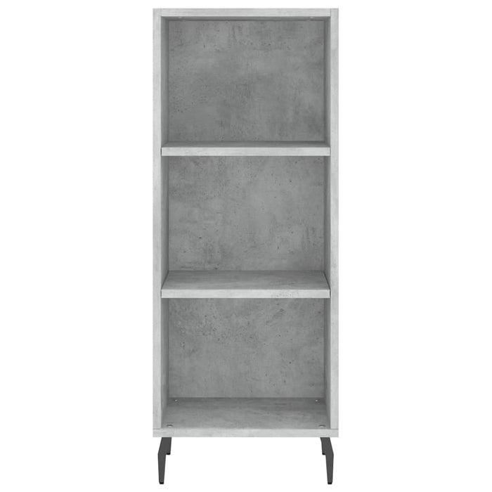 Dulap înalt, gri beton, 34,5x34x180 cm, lemn prelucrat - WALTI WALTI
