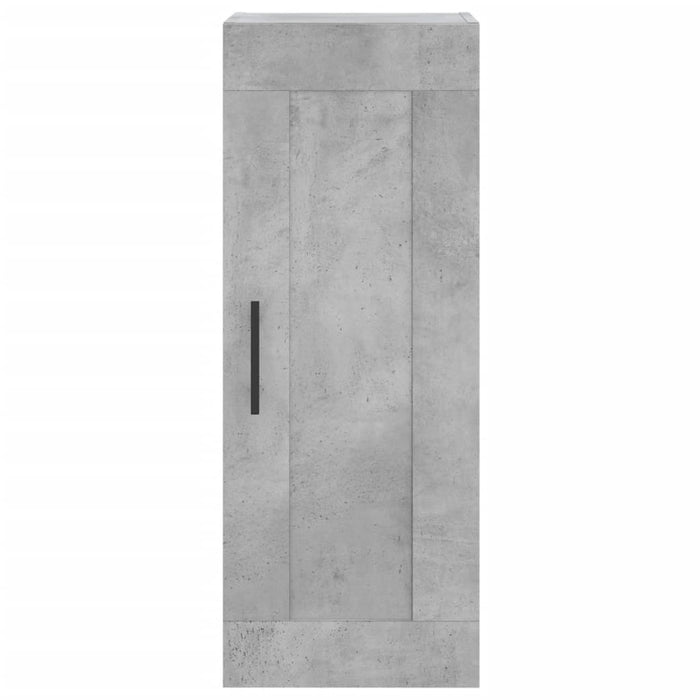 Dulap înalt, gri beton, 34,5x34x180 cm, lemn prelucrat WALTI