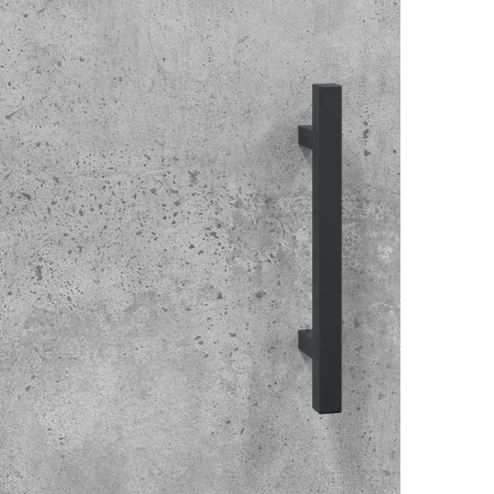 Dulap înalt, gri beton, 34,5x34x180 cm, lemn prelucrat WALTI
