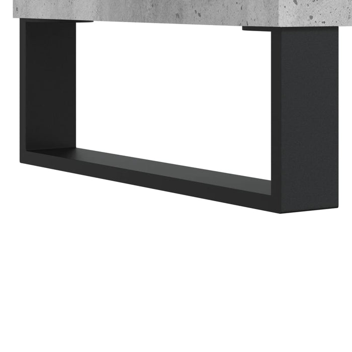 Dulap înalt, gri beton, 34,5x34x180 cm, lemn prelucrat WALTI