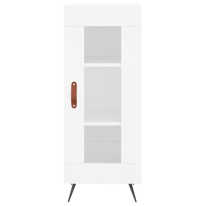 Dulap înalt, alb extralucios, 34,5x34x180 cm, lemn prelucrat WALTI
