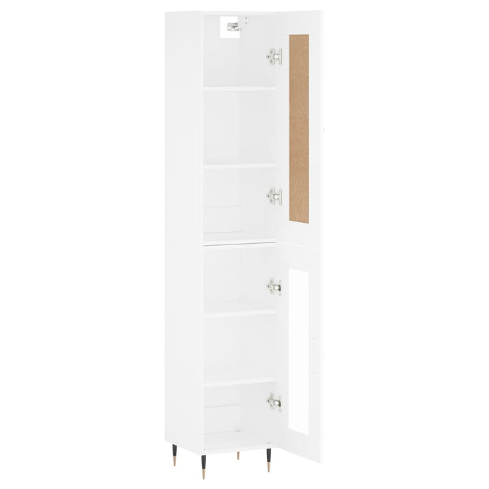 Dulap înalt, alb, 34,5x34x180 cm, lemn prelucrat WALTI