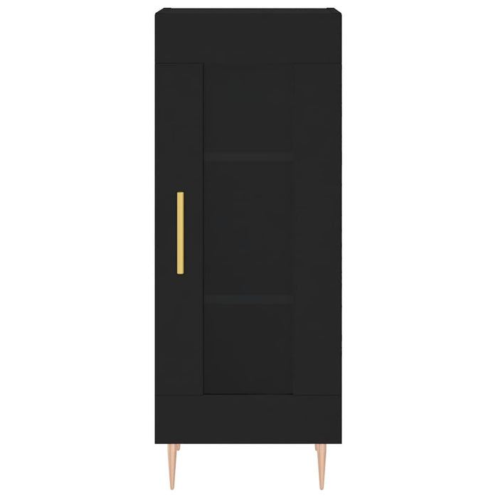 Dulap înalt, negru, 34,5x34x180 cm , lemn prelucrat WALTI
