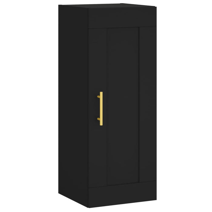 Dulap înalt, negru, 34,5x34x180 cm , lemn prelucrat WALTI