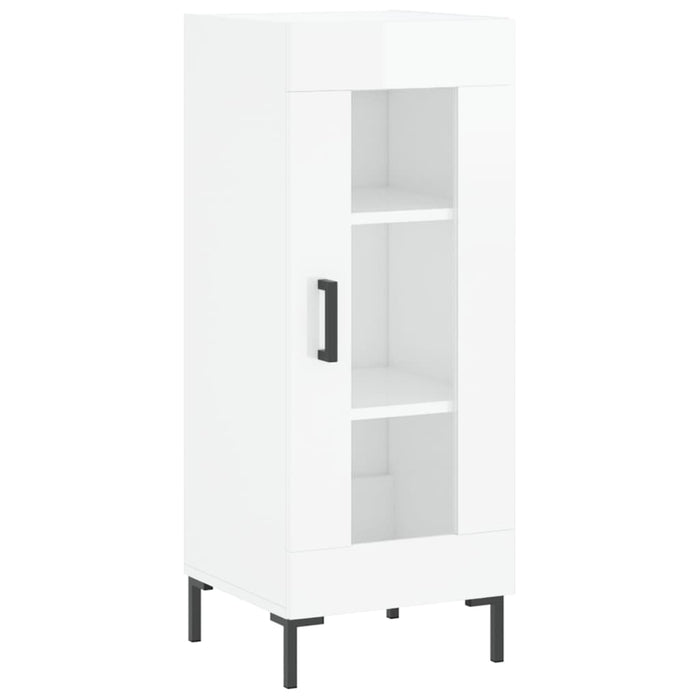 Dulap înalt, alb extralucios, 34,5x34x180 cm, lemn prelucrat WALTI