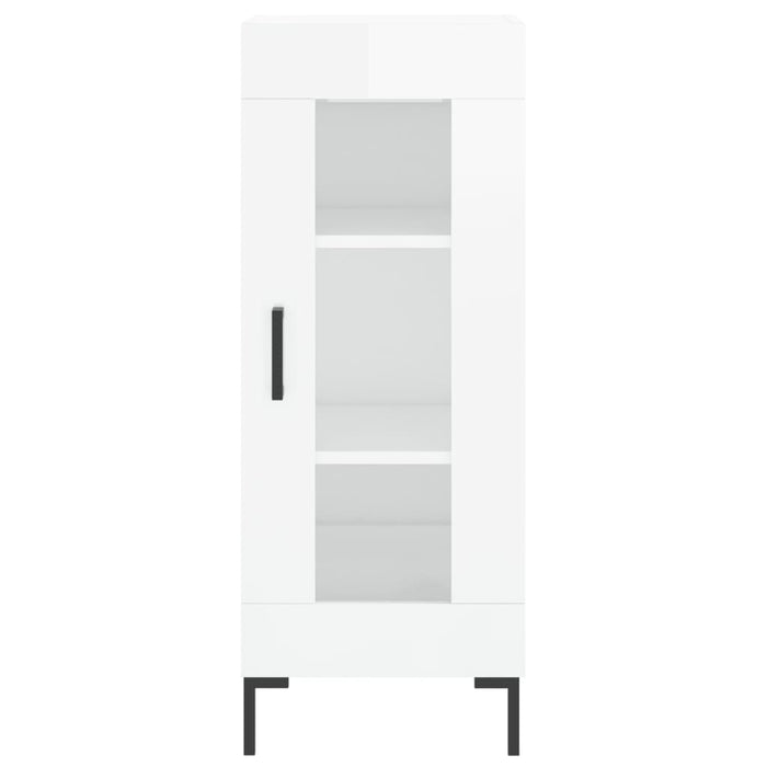 Dulap înalt, alb extralucios, 34,5x34x180 cm, lemn prelucrat WALTI
