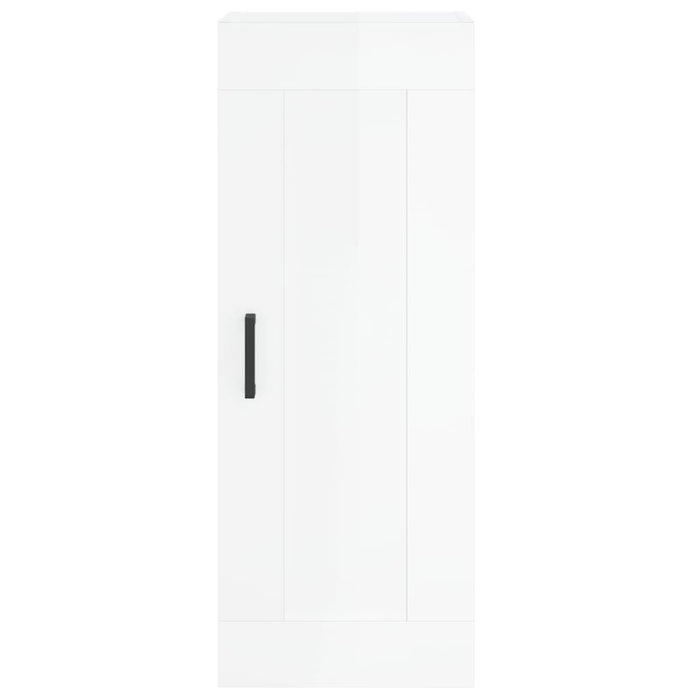 Dulap înalt, alb extralucios, 34,5x34x180 cm, lemn prelucrat WALTI