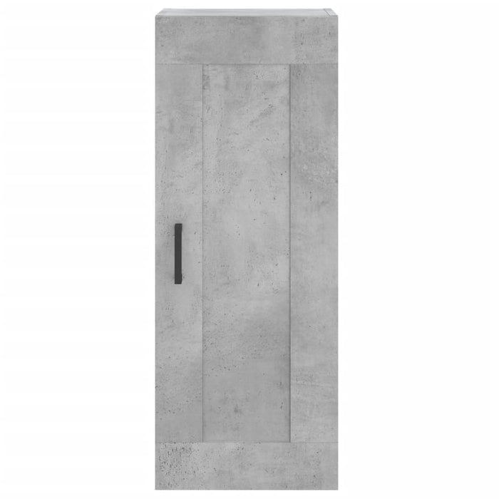 Dulap înalt, gri beton, 34,5x34x180 cm, lemn prelucrat WALTI