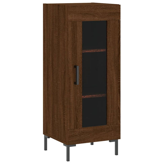 Dulap înalt, stejar maro, 34,5x34x180 cm, lemn prelucrat WALTI