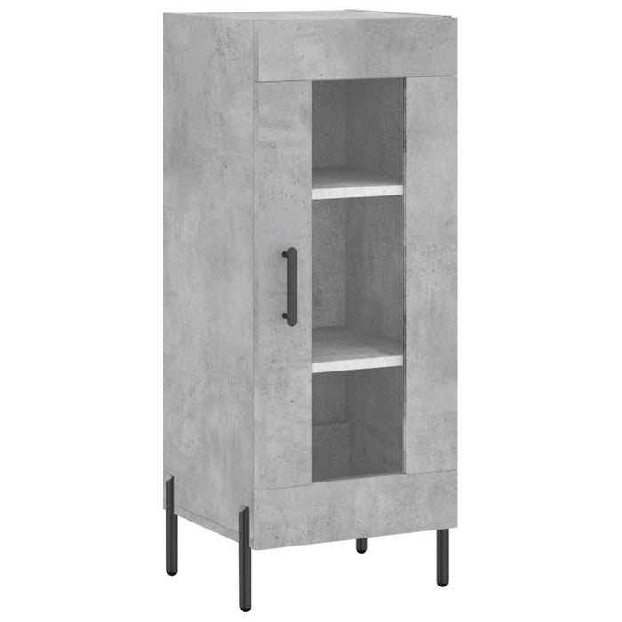 Dulap înalt, gri beton, 34,5x34x180 cm, lemn prelucrat WALTI