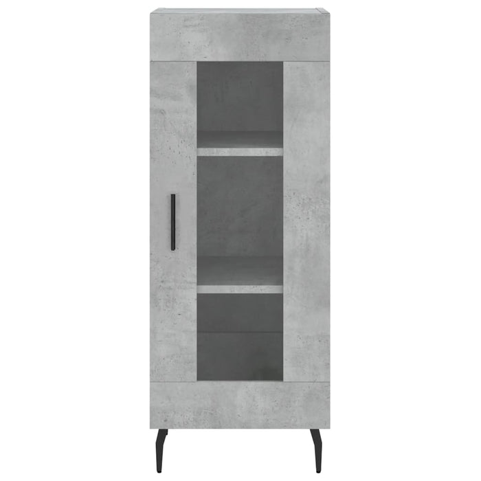 Dulap înalt, gri beton, 34,5x34x180 cm, lemn prelucrat - WALTI WALTI