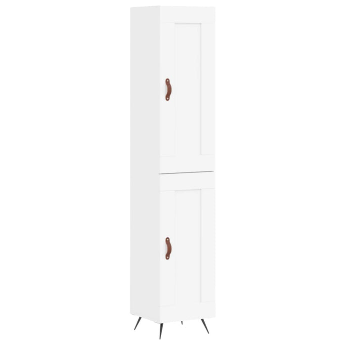 Dulap înalt, alb, 34,5x34x180 cm, lemn prelucrat - WALTI WALTI