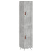 Dulap înalt, gri beton, 34,5x34x180 cm, lemn prelucrat - WALTI WALTI