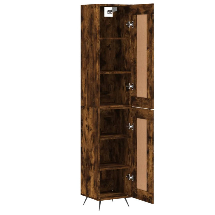 Dulap înalt, stejar fumuriu, 34,5x34x180 cm, lemn prelucrat WALTI