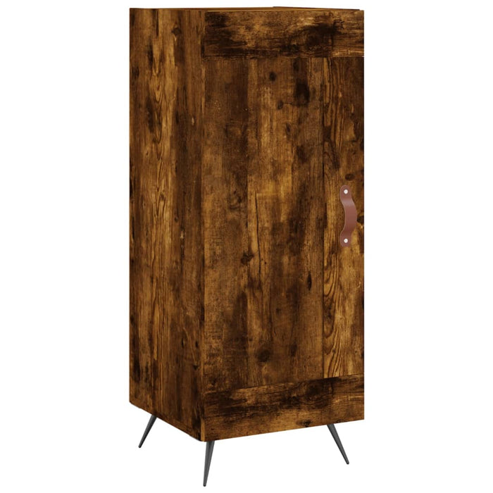Dulap înalt, stejar fumuriu, 34,5x34x180 cm, lemn prelucrat WALTI