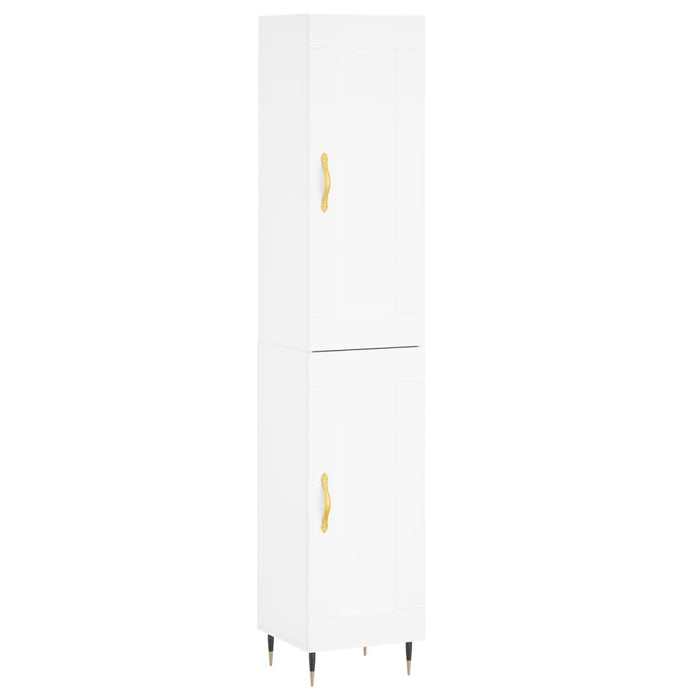 Dulap înalt, alb, 34,5x34x180 cm, lemn prelucrat - WALTI WALTI