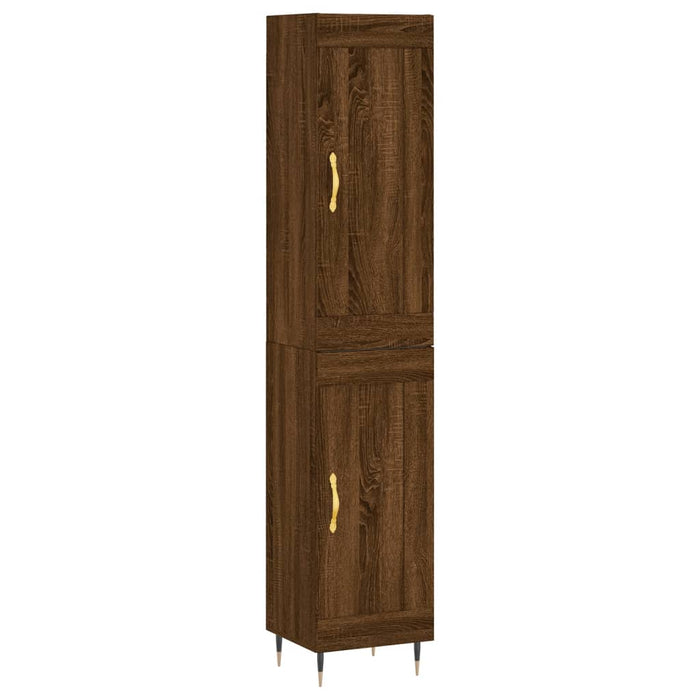 Dulap înalt, stejar maro, 34,5x34x180 cm, lemn prelucrat WALTI