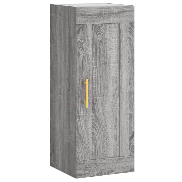 Dulap înalt, gri sonoma, 34,5x34x180 cm, lemn prelucrat WALTI